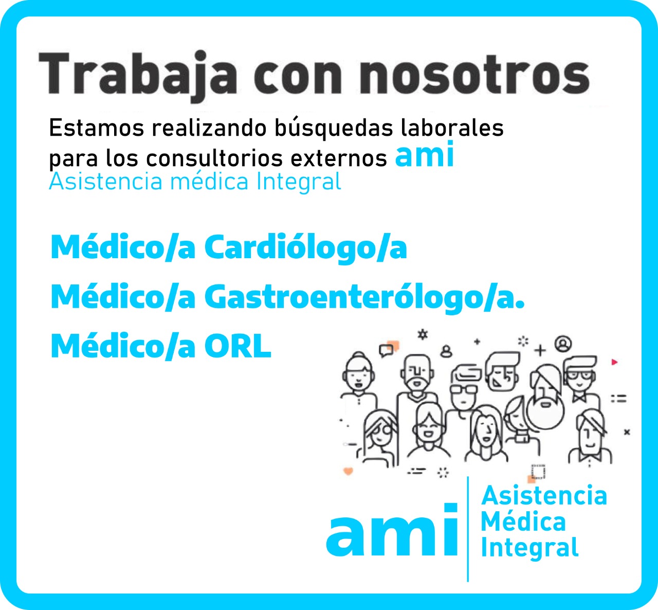 Búsqueda de profesionales para Atención Médica Integral (AMI)